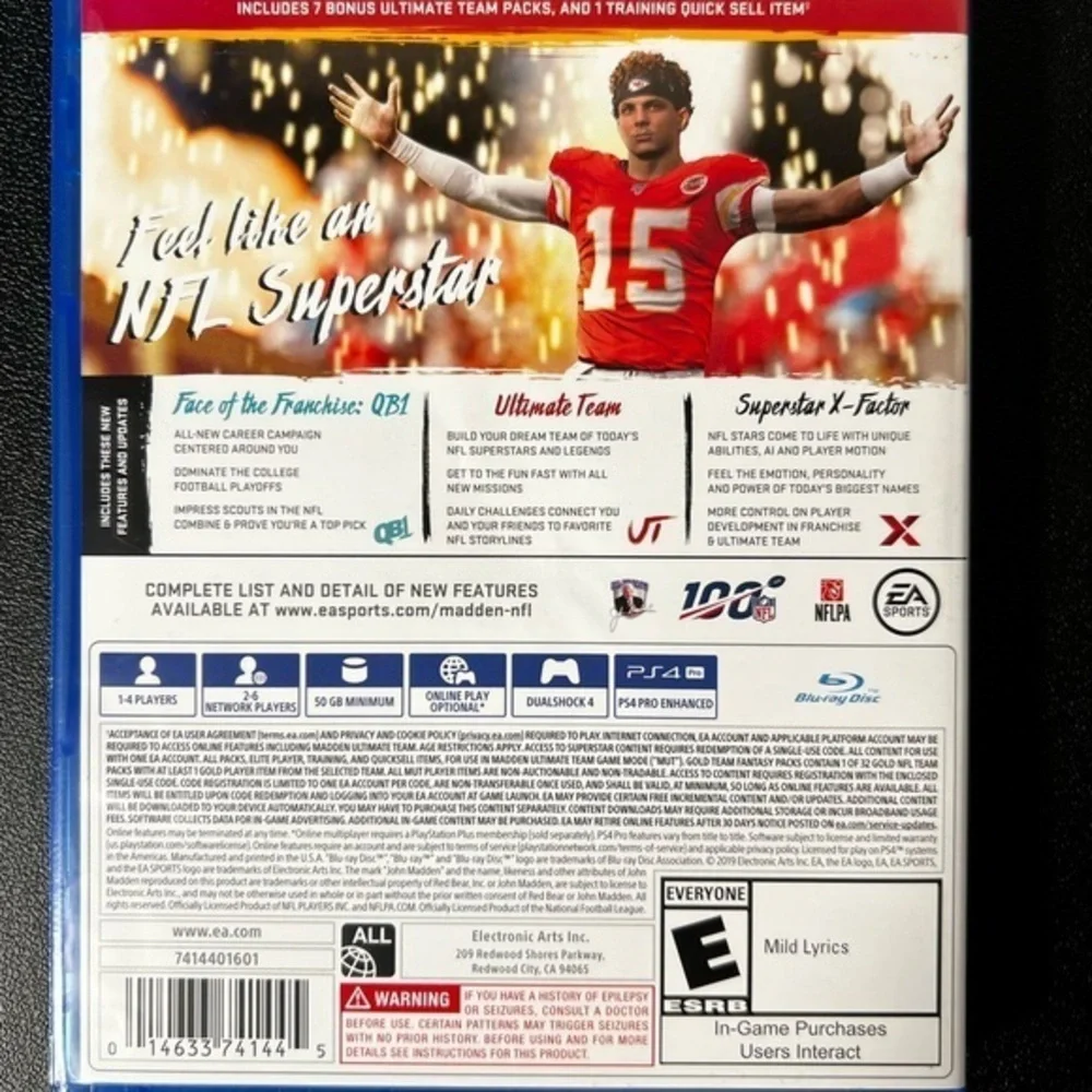 PlayStation 4 PS4 : Madden NFL‎ 20 Superstar Edition - EA SPORTS